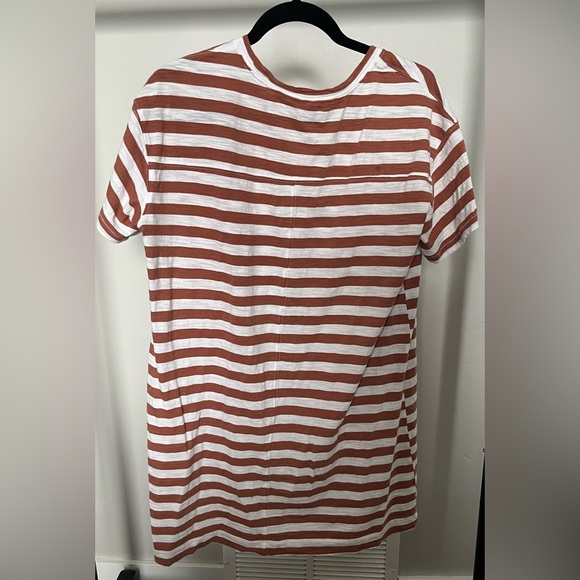 Old Navy Dress | Light Rust and White Striped | Size S - Picture 2 of 4